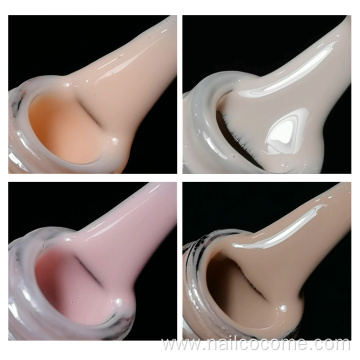 Professional natural color nude rubber base gel bulk uv polish gel OEM